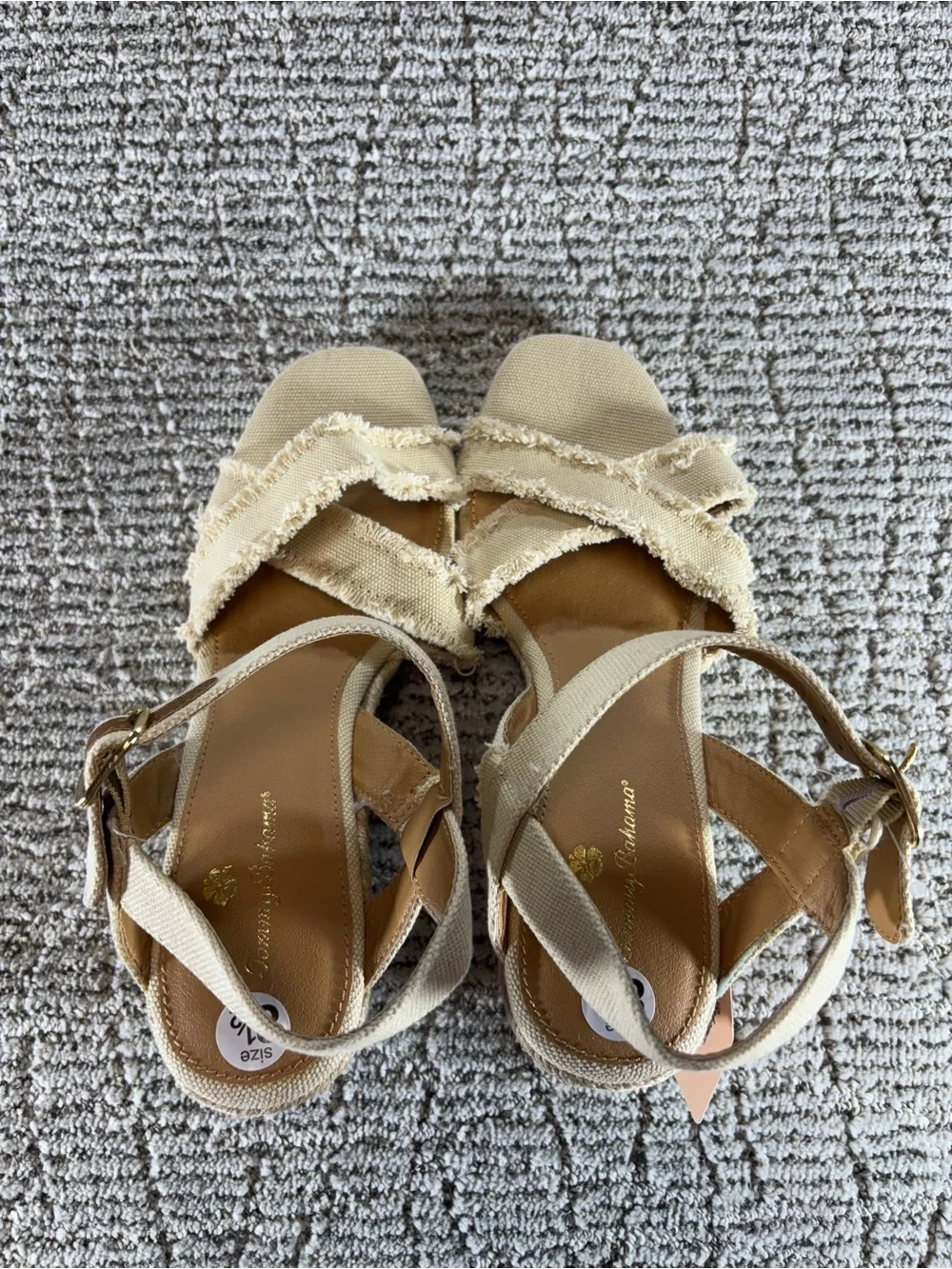 NEW Tommy Bahama Size 8.5 Bethany Espadrille Wedge Sandals